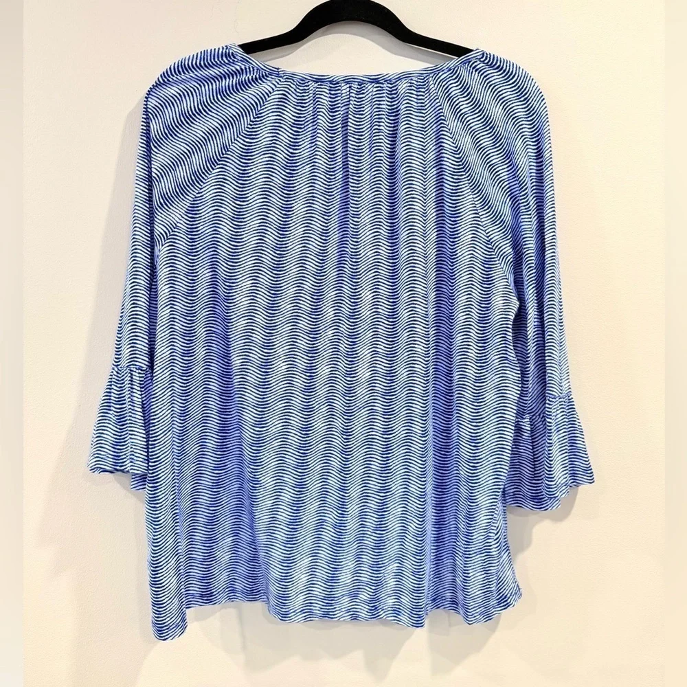 🔥Michael Kors Blue Patterned Women's Top🔥